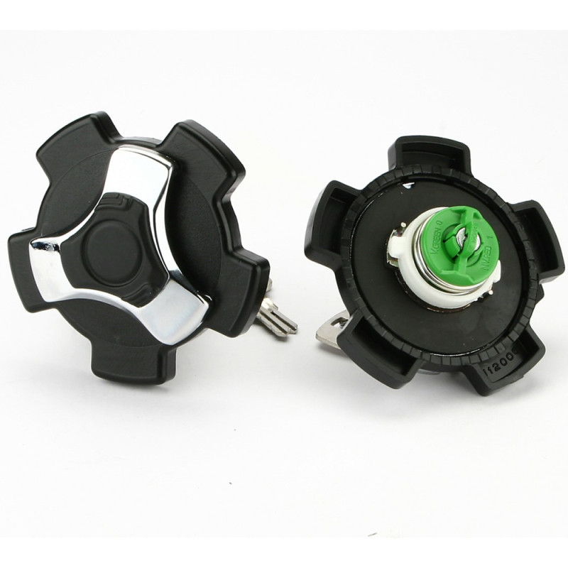 ΤΑΠΑ ΒΕΝΖΙΝΗΣ ΜΕ ΚΛΕΙΔΙ ΓΙΑ VW GOLF CABRIOLET ΣΕ ΜΑΥΡΟ ΧΡΩΜΑ FARMA - 1 τεμ.