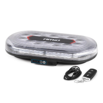 Amio - ΦΑΡΟΣ/ΣΤΡΟΜΠΟ ΜΠΑΡΑ R65 R10 12/24V 26W LED ΠΟΡΤΟΚΑΛΙ 10 ΧΡΗΣΕΩΝ ΜΕ ΜΑΓΝΗΤΙΚΗ ΒΑΣΗ 326x186x63mm - 1 ΤΕΜ. (04369/AM)