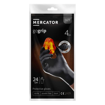 Amio - ΓΑΝΤΙΑ ΝΙΤΡΙΛΙΟΥ MERCATOR GOGRIP ΣΕ ΜΑΥΡΟ ΧΡΩΜΑ XX-LARGE (XXL) 4ΤΕΜ. (MER20779/AM)