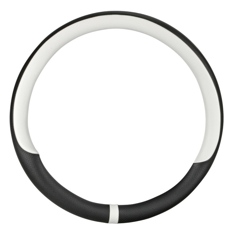 Lampa - Κάλυμμα Τιμονιού NOBLE (M) 37/39cm Μαύρο / Λευκό άοσμο διάτρητο αντιολισθητικό μαλακό ultra soft Skeentex - 1 τεμ. (L3290.0)