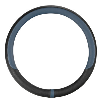 Lampa - Κάλυμμα Τιμονιού NOBLE (M) 37/39cm Μαύρο / Μπλε άοσμο διάτρητο αντιολισθητικό μαλακό ultra soft Skeentex - 1 τεμ. (L3290.2)