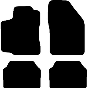 Race Axion Πατάκια Αυτοκινήτου ΗμιΜαρκέ από Ποιοτική Μοκέτα Type A Μαύρο Χρώμα - σετ 4τεμ. (MAT.A7001-RX)