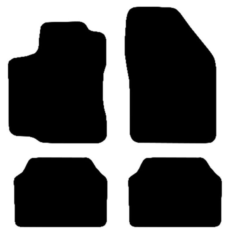 Race Axion - Πατάκια Για Επιβατικά Αυτοκίνητα τύπου Type A υλικό Μοκέτα χρώμα Black - 4 τεμ. (MAT.A7001-RX)