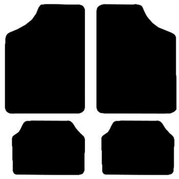 Race Axion Πατάκια Αυτοκινήτου ΗμιΜαρκέ από Ποιοτική Μοκέτα Type C Μαύρο Χρώμα - σετ 4τεμ. (MAT.C7003-RX)