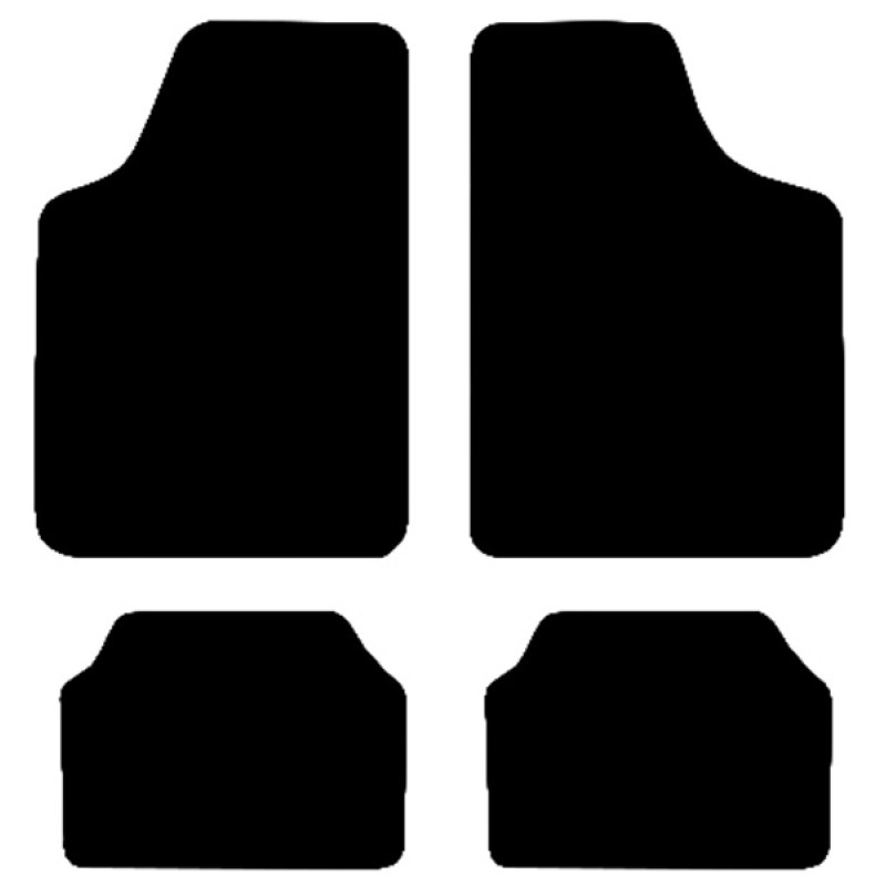 Race Axion - Πατάκια Για Επιβατικά Αυτοκίνητα τύπου Type D υλικό Μοκέτα χρώμα Black - 4 τεμ. (MAT.D7004-RX)