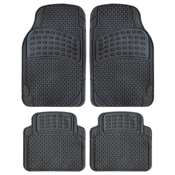 Oto Top - Σετ Πατάκια Αυτοκινήτου Universal  από Μαλακό PVC STRATOS EVO – Αντιολισθητικά - 4τμχ. (0007846OT150/OTO)