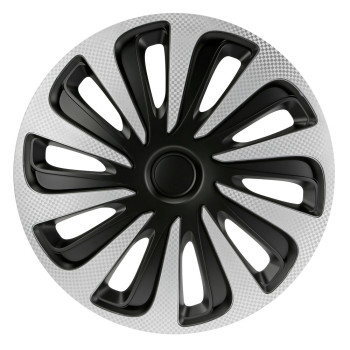 Lampa - Τάσι Αυτοκινήτου 13’’ Kojin Carbon TECH-ONE από υλικό ABS Ασημί / Μαύρο - 1 TEM (L3147.1)