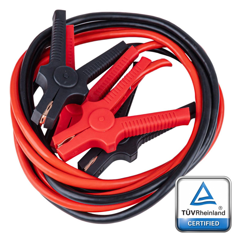 Amio - Καλώδια Φόρτισης Μπαταρίας (Ρευματοδότες) τάση λειτουργίας 12-24V ένταση ρεύματος 350A μήκος 3,5m με πιστοποίηση TUV για Επιβατικά Αυτοκίνητα και Φορτηγά - 1 σετ (04594/AM)