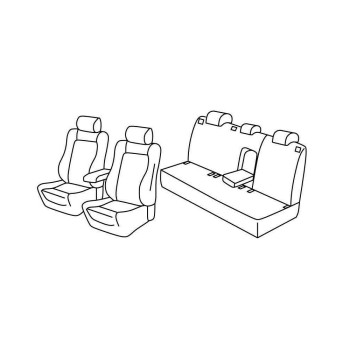 Lampa - Καλύμματα Καθισμάτων Superior για Volkswagen Golf Mk6 11/2008-10/2012 3/5πορτο Hatchback - 1 σετ (L.QF37057F)