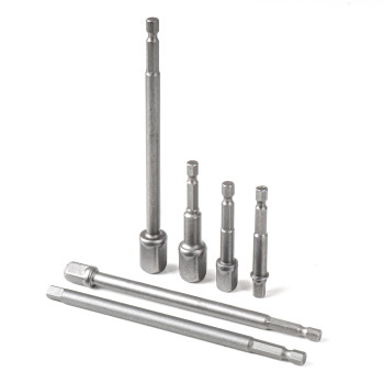 Amio – Προσαρμογείς HEX 1/4" σε Καρυδάκια 1/4" 3/8" 1/2" Heavy Duty για Σταθερή Τοποθέτηση & Καθημερινή Χρήση – Σετ 6 Τεμ. (04781/AM)