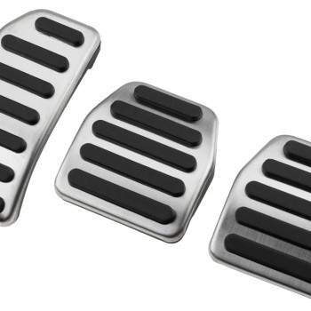 NTY - Σετ Πεντάλ για Χειροκίνητο Κιβώτιο για Volvo XC60 / V60 / S60 / S80 με αντιολισθητική επιφάνεια για σταθερό πάτημα και ακριβή έλεγχο σε κάθε αλλαγή - 1 Σετ (EZC-VV-077)