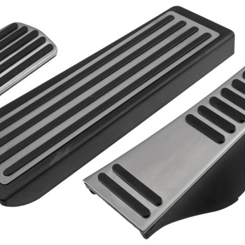 NTY - Σετ Πεντάλ για Αυτόματο Κιβώτιο με Τεμπέλη για Volvo XC60 / XC90 / S60 / S90 με αντιολισθητική επιφάνεια για σταθερό πάτημα και άνεση σε μεγάλα ταξίδια - 1 Σετ (EZC-VV-080)