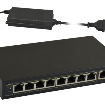 PULSAR PoE Ethernet Switch S108-90W, 10x ports 10/100Mb/s