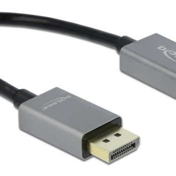 DELOCK αντάπτορας DisplayPort 1.4 σε HDMI 66436, 4K/60Hz, active, γκρι