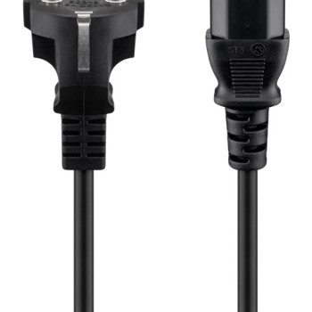 GOOBAY καλώδιο τροφοδοσίας 96036, 1mm², 3m, μαύρο