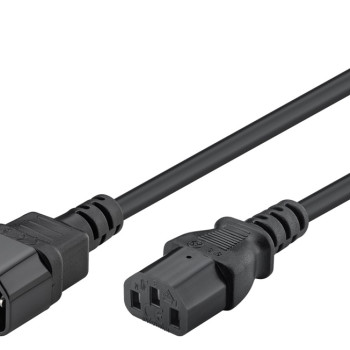 GOOBAY καλώδιο προέκτασης τροφοδοσίας 68602, 0.75mm², 1.5m, μαύρο