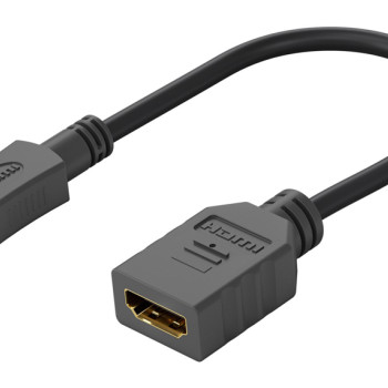 GOOBAY καλώδιο micro HDMI σε HDMI 58683, 4K/60Hz, 0.15m, μαύρο