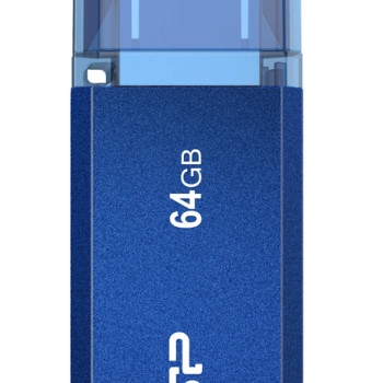 SILICON POWER USB Flash Drive Helios 202, 64GB, USB 3.2, μπλε