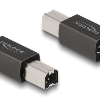 DELOCK αντάπτορας USB-C θηλυκό σε USB Type-B αρσενικό 65839, γκρι