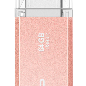 SILICON POWER USB Flash Drive Helios 202, 64GB, USB 3.2, ροζ χρυσό