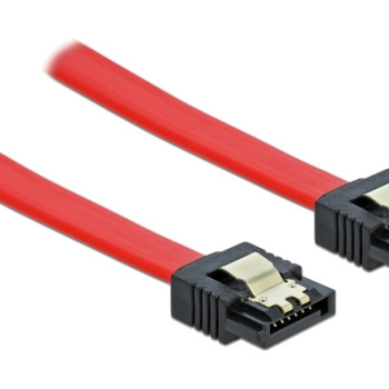 DELOCK καλώδιο SATA 82676, 6 Gb/s, 30cm, κόκκινο