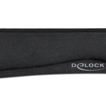 DELOCK στήριγμα καρπού για πληκτρολόγιο/laptop 12558, 20x85x465mm, μαύρο