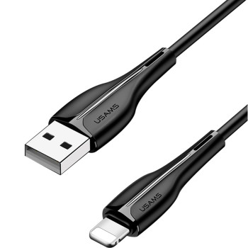USAMS καλώδιο Lightning σε USB US-SJ371, 10W, 1m, μαύρο