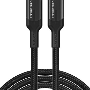POWERTECH καλώδιο USB-C PTR-0140, PD 240W 5A, copper, 1m, μαύρο