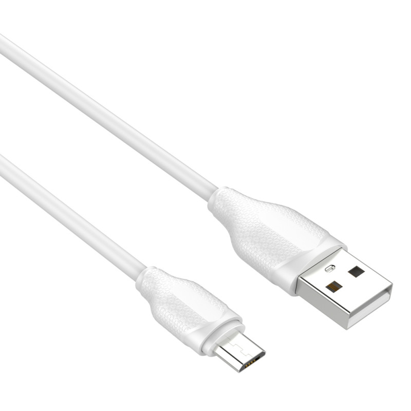 LDNIO καλώδιο Micro USB σε USB LS371, 2.1A, 1m, λευκό