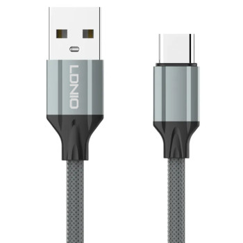LDNIO καλώδιο USB-C σε USB LS441, 2.4A, 1m, γκρι