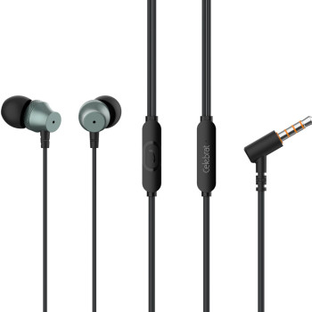 CELEBRAT earphones με μικρόφωνο D11, 3.5mm σύνδεση, Φ10mm, 1.2m, μαύρα