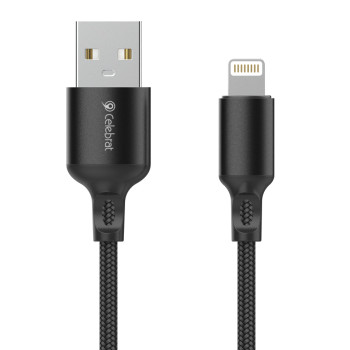 CELEBRAT καλώδιο Lightning σε USB CB-32, 2.4A, 1m, μαύρο