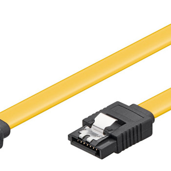 GOOBAY καλώδιο SATA 95020, γωνιακό, 6Gbps, 0.5m, κίτρινο