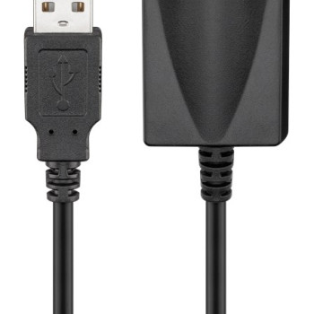 GOOBAY καλώδιο προέκτασης USB 95439, active, 480Mbps, 5m, μαύρο