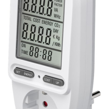 GOOBAY μετρητής κατανάλωσης ρεύματος 64590 με οθόνη, 16A, λευκός