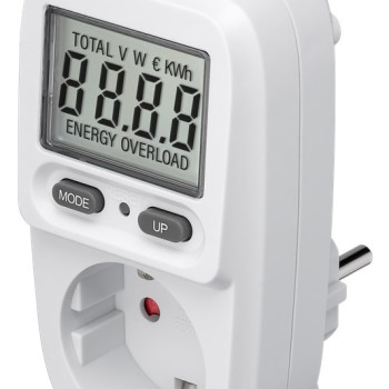 GOOBAY μετρητής κατανάλωσης ρεύματος 64589 με οθόνη, 16A, λευκός
