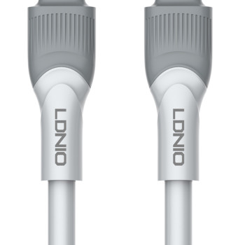 LDNIO καλώδιο USB-C σε USB-C LC601C, 100W PD, 1m, γκρι