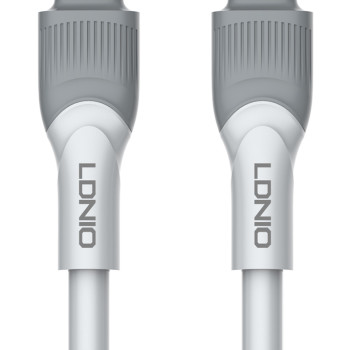 LDNIO καλώδιο Lightning σε USB-C LC602I, 30W PD, 2m, γκρι