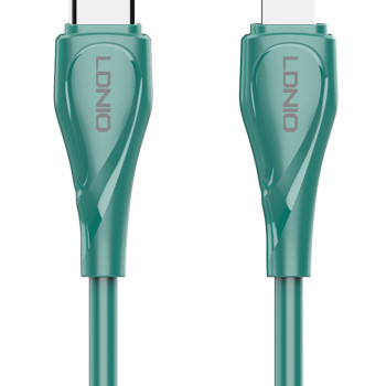 LDNIO καλώδιο Lightning σε USB-C LC611I, 30W PD, 1m, πράσινο