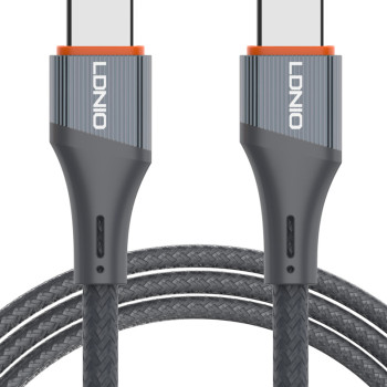 LDNIO καλώδιο USB-C σε USB-C LC631C, 65W PD, 1m, γκρι