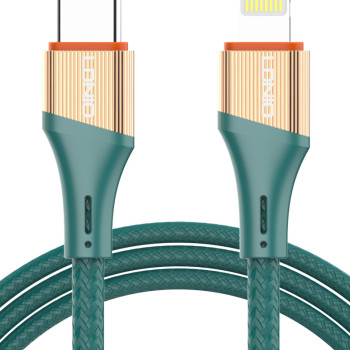 LDNIO καλώδιο Lightning σε USB-C LC631I, 30W PD, 1m, πράσινο