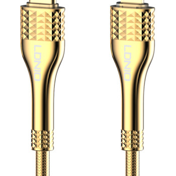 LDNIO καλώδιο Lightning σε USB-C LC651I, 30W, 1m, χρυσό