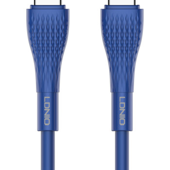 LDNIO καλώδιο USB-C σε USB-C LC672C, 65W PD, 2m, μπλε