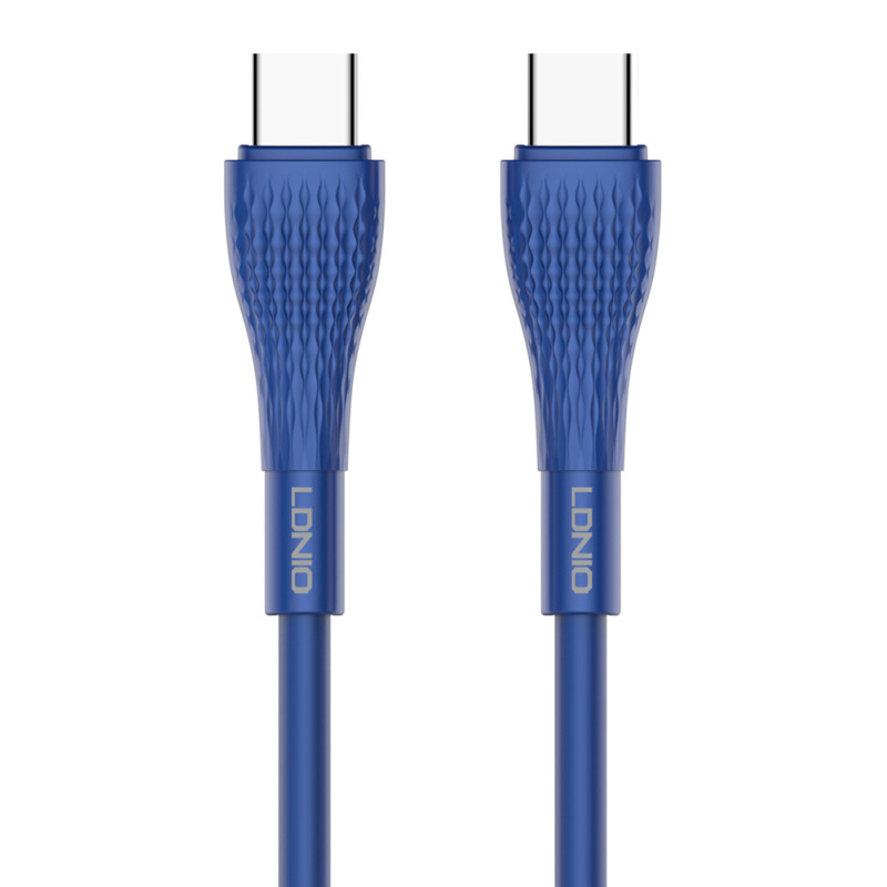 LDNIO καλώδιο USB-C σε USB-C LC672C, 65W PD, 2m, μπλε