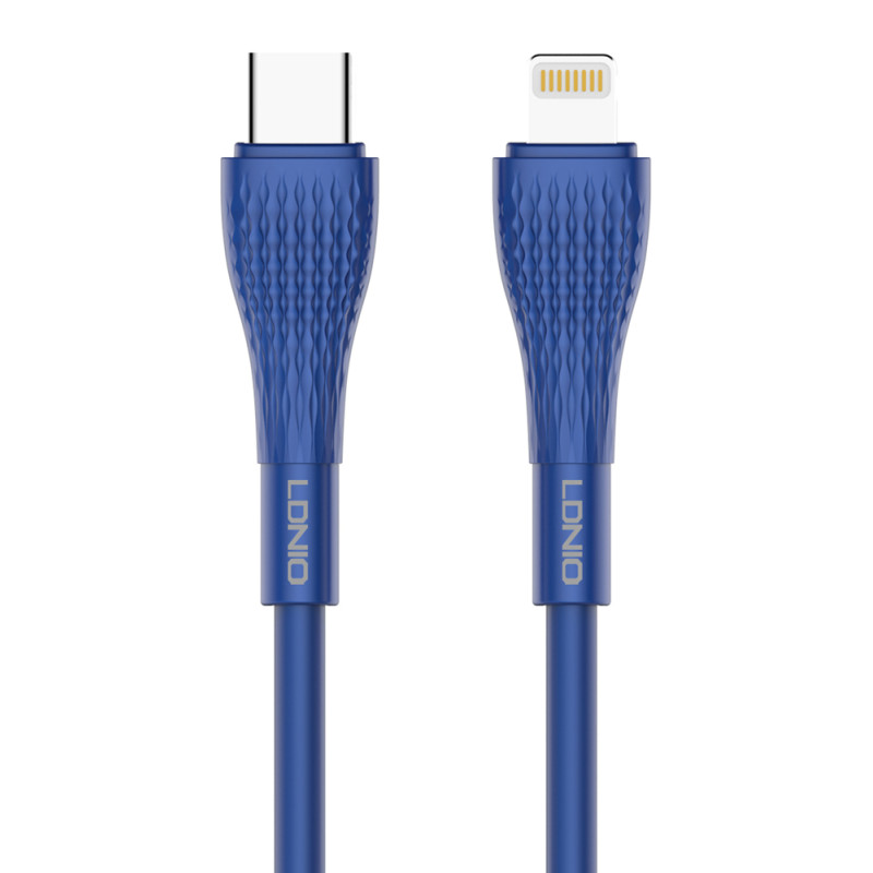 LDNIO καλώδιο Lightning σε USB-C LC672I, 30W PD, 2m, μπλε