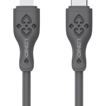 LDNIO καλώδιο Lightning σε USB-C LC811I, 30W PD, 1m, γκρι
