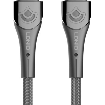 LDNIO καλώδιο Lightning σε USB-C LC861I, 30W PD, 1m, γκρι