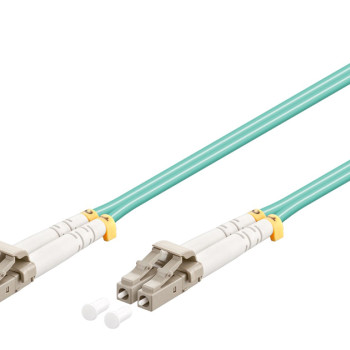 GOOBAY καλώδιο οπτικής ίνας LC-UPC 95752, Multimode OM3, 3m, τιρκουάζ