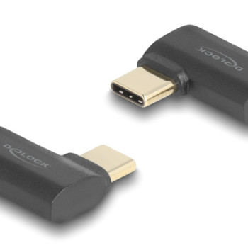 DELOCK αντάπτορας USB-C 60245, αρσενικό σε θηλυκό, 240W, 40Gbps, μαύρος