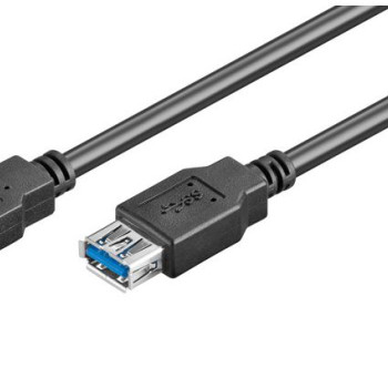 GOOBAY καλώδιο USB 3.0 σε USB (F) 93998, copper, 1.8m, μαύρο